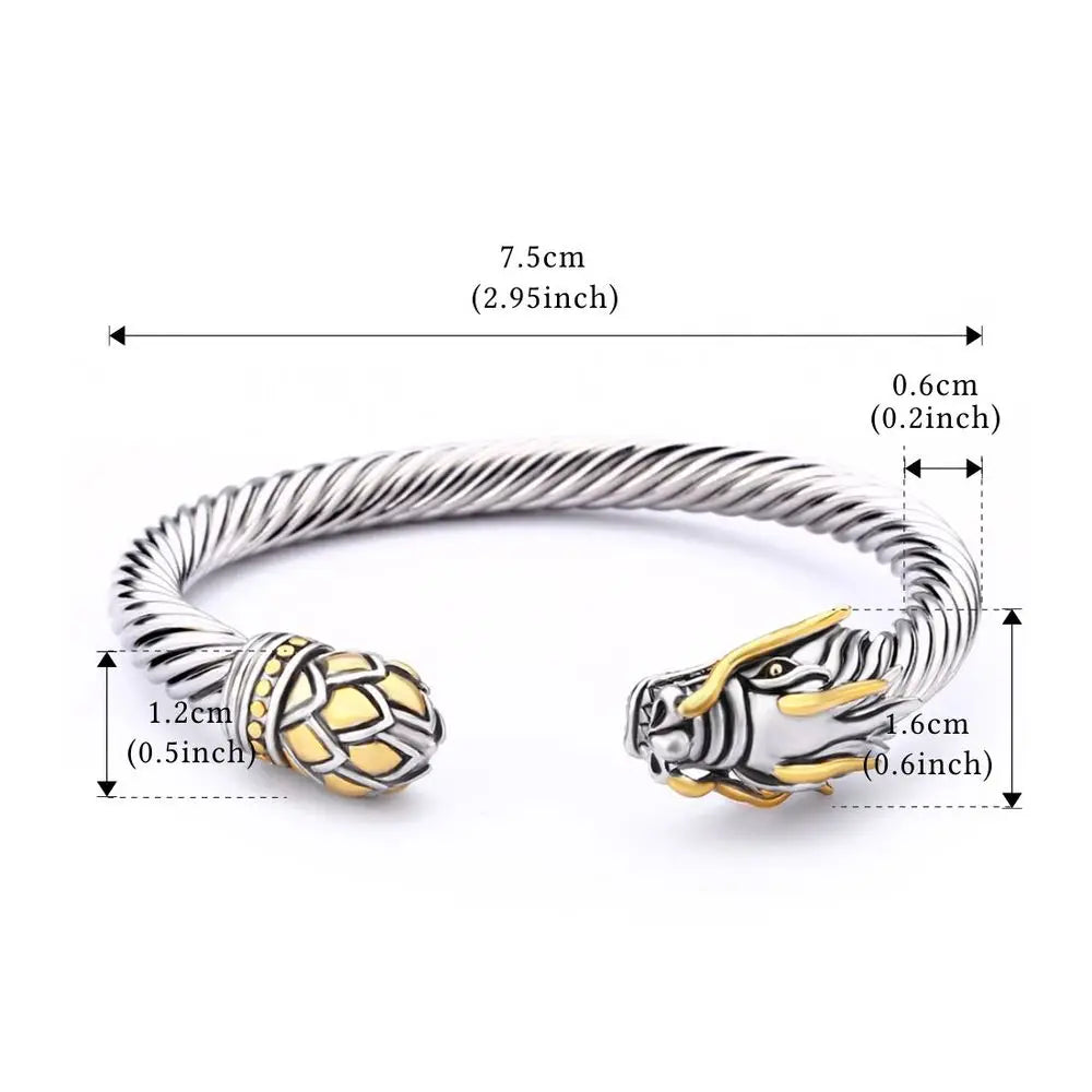 Dragon Bracelet Vintage Bangles Women Cuff