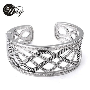 Antique Spring Hinge Bangle Twisted Cable Wire Weave Bracelet