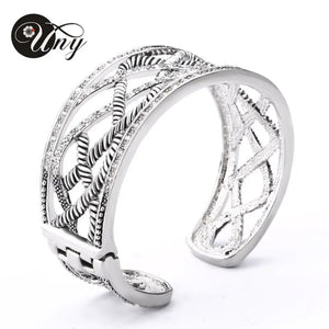 Antique Spring Hinge Bangle Twisted Cable Wire Weave Bracelet