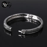 Antique Twisted Cable Wire Bangle Bracelet with Box Claps