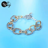 David Inspired Antique Cable Wire Bracelet