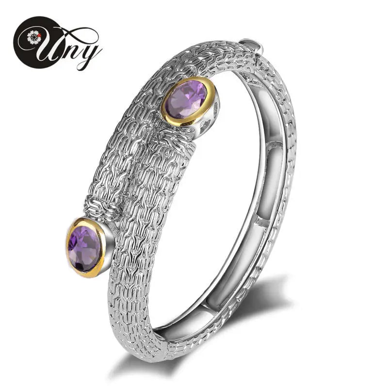 Antique Fox Tail Chain CZ Womens Bangle Bracelet