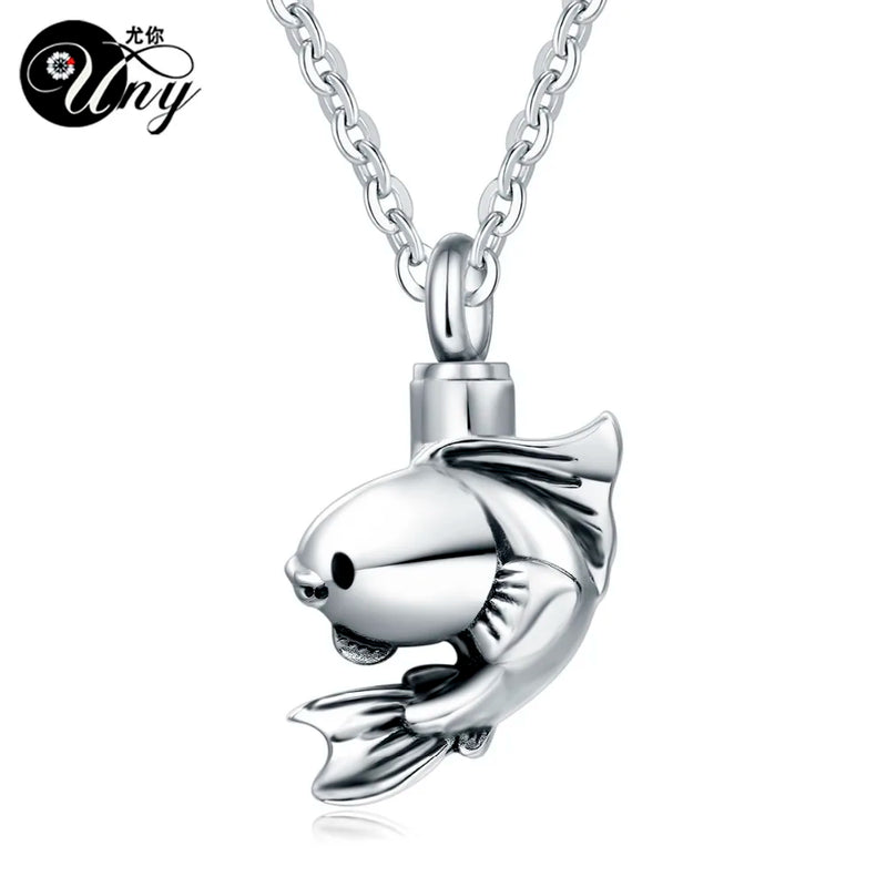 Fish Pet Urn Ash Necklace Cremation Ashes Perfume Bottle