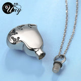 Heart Pet Urn Ash Necklaces Pendants Perfume bottle Memorial Ashes Urns