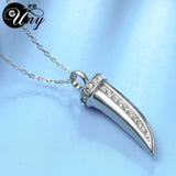 Horn Pet Ash Urn Keepsake Necklace Perfume Bottle Memorial Ashes