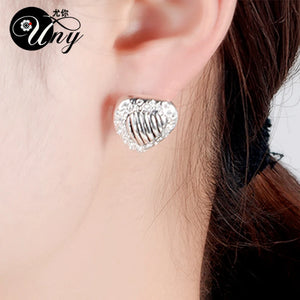 French Clip Heart Earrings Inspired by David
