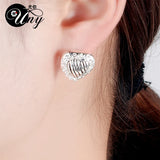 French Clip Heart Earrings Inspired by David