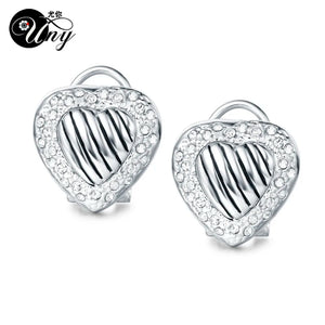 French Clip Heart Earrings Inspired by David