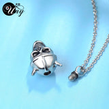 Skull Ashes Cremation Urn Necklace Pendant Keepsake Memorial Ashes