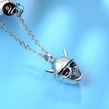 Skull Ashes Cremation Urn Necklace Pendant Keepsake Memorial Ashes