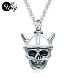 Skull Ashes Cremation Urn Necklace Pendant Keepsake Memorial Ashes