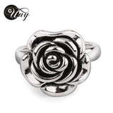 Hot Rose Antique Alloy Rhinestones Ring Women Jewelry Rings