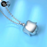 Stainless Steel Dog Pet Urn Ashes Pendant Perfume bottle Memorial Ash Keepsake