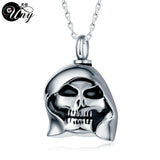 Skull Pet Urn Ashes Pendant Perfume Bottle Necklace