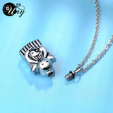 Urn Keepsake Necklace Pendant Cremation Jewelry Memorial Ashes Pendant