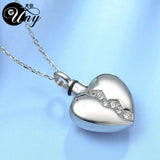 Broken Heart Pet Urn Ash Necklace Pendant