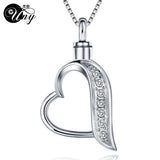 Cremation Keepsake Ash Urn Necklaces Pendants Heart Funeral Pets Ash Pendants