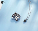 Heart Cremation Jewelry Urn Necklace Pet Memorial Pendant Keepsake