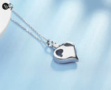 Heart Cremation Jewelry Urn Necklace Pet Memorial Pendant Keepsake