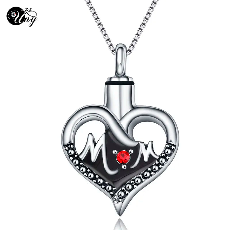 Heart Cremation Jewelry Urn Necklace Pet Memorial Pendant Keepsake