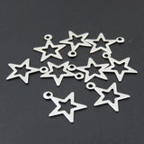 UOK036 Stainless Steel Five-point Star Charms Pendant