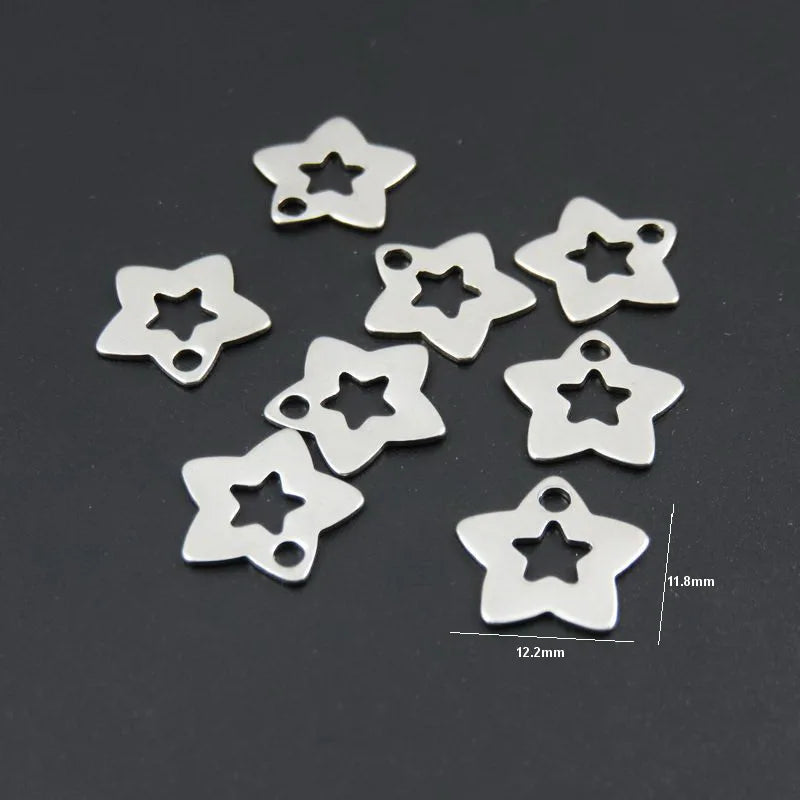 Stainless Steel Pentacle Charms Pendant for DIY Necklace & Bracelet