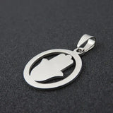 UOK294 Stainless Steel Hand Necklace Pendant Men Women Gift Jewelry