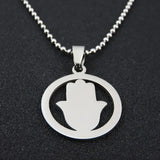 UOK294 Stainless Steel Hand Necklace Pendant Men Women Gift Jewelry