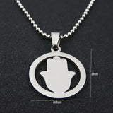 UOK294 Stainless Steel Hand Necklace Pendant Men Women Gift Jewelry