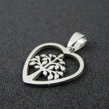 UOK298 Stainless Steel Tree Of Life Necklace Pendant Love Heart