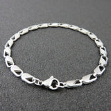 Stainless Steel Link Chain Bracelet for Women Girl's Party Gift