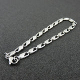 Stainless Steel Link Chain Bracelet for Women Girl's Party Gift