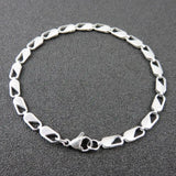 Stainless Steel Link Chain Bracelet for Women Girl's Party Gift
