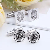 Custom Man Family Crest Cufflinks Wedding Guest Gift