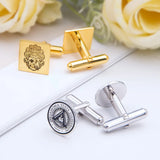 Custom Man Family Crest Cufflinks Wedding Guest Gift