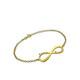 Personalized Infinity Name Engraved Bracelets on Hand