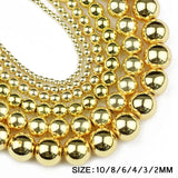 Hematite Natural Stone Round Beads 2/3/4/6/8/10mm