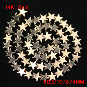 Star Hematite Beads Natural Stone Spacer Charms