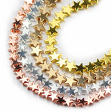 Star Hematite Beads Natural Stone Spacer Charms