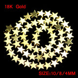 Star Hematite Beads Natural Stone Spacer Charms