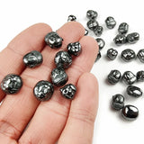 Hematite Stone Beads Lion Maitreya Buddha Head Charm Spacer Beads