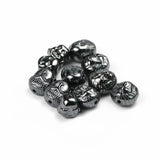 Hematite Stone Beads Lion Maitreya Buddha Head Charm Spacer Beads