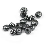 Hematite Stone Beads Lion Maitreya Buddha Head Charm Spacer Beads