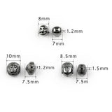 Hematite Stone Beads Lion Maitreya Buddha Head Charm Spacer Beads