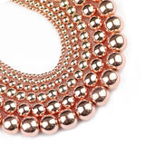Rose Hematite Natural Stone Round Beads for Jewelry Making