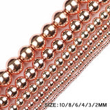 Rose Hematite Natural Stone Round Beads for Jewelry Making