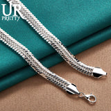 925 Sterling Silver 10mm Snake Chain Necklace 18 Inch