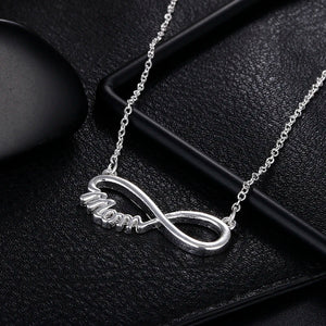 UPRETTY 925 Silver Mom Necklace 18 Inch Chain Party Wedding Charm Jewelry