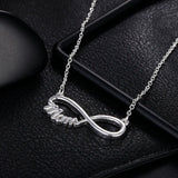 UPRETTY 925 Silver Mom Necklace 18 Inch Chain Party Wedding Charm Jewelry