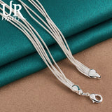 925 Silver Ball Snake Chain Necklace 16 Inch